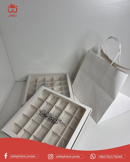 صناديق العيد نافذة شفافة مع قواطع شبك